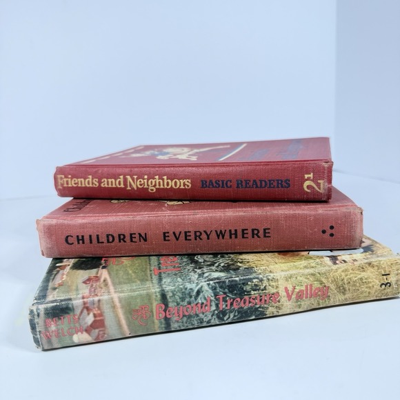 Other - Vintage 1940s–1950s Basic Readers School Books Lot of 3 Hardcover